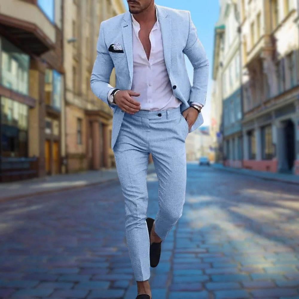 Tailored Fit Mens Business Suit