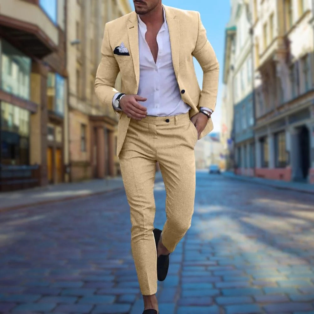 Tailored Fit Mens Business Suit