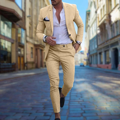 Tailored Fit Mens Business Suit
