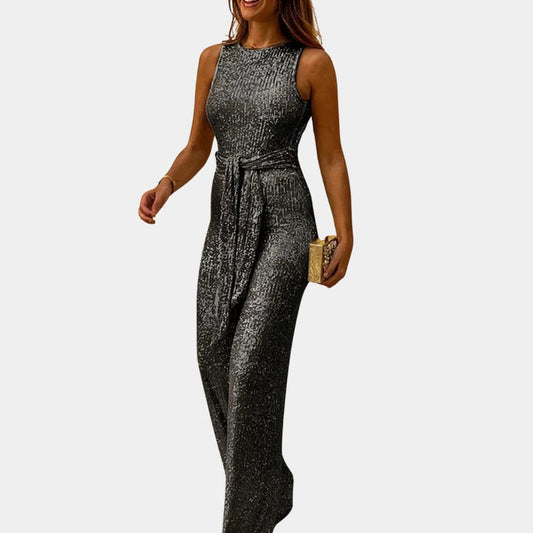 Sparkly Women's Jumpsuit Outfit - Hehif