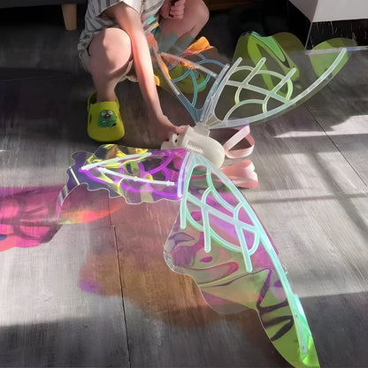 Bright LED Fairy Wing Costume for Kids and Adults