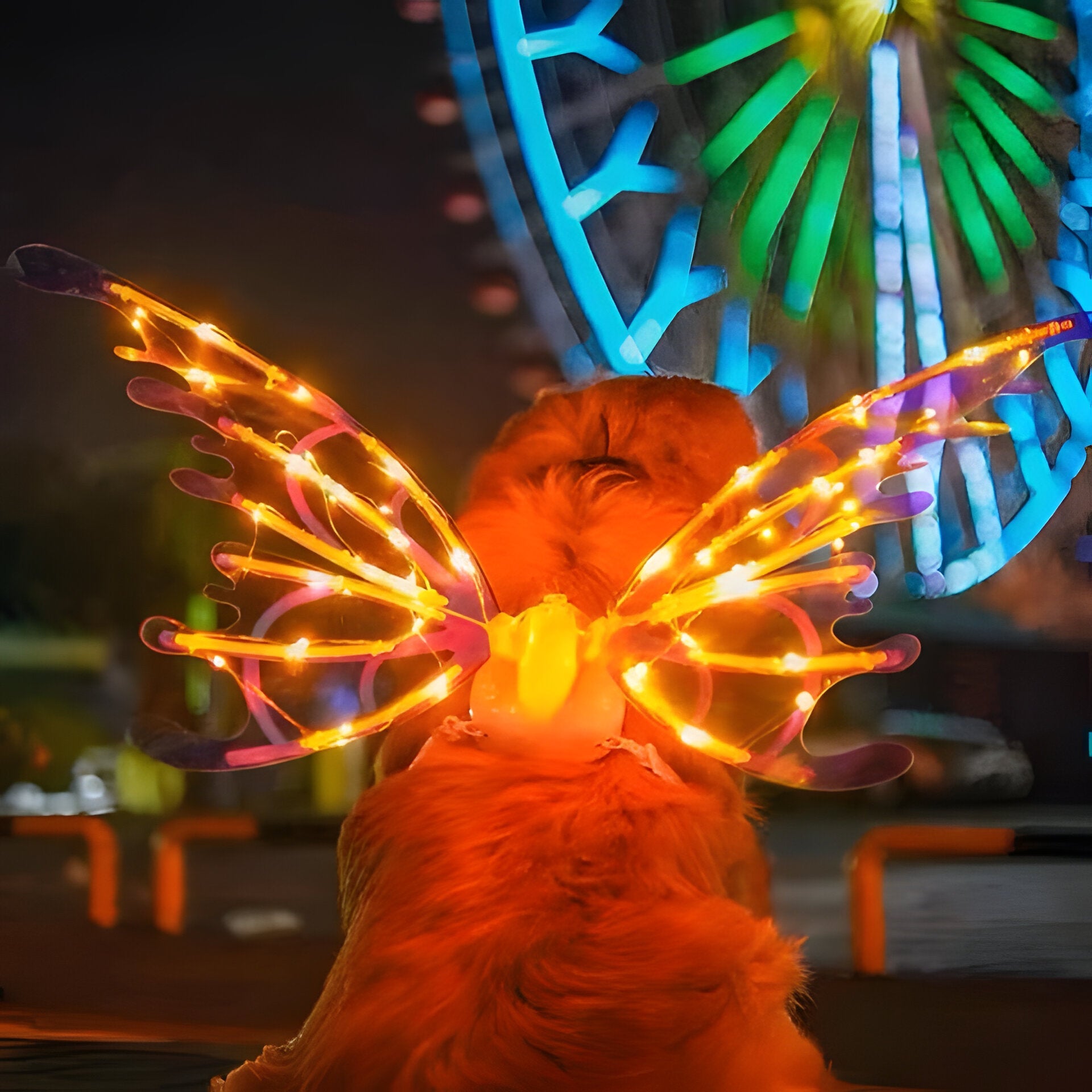 Bright LED Fairy Wing Costume for Kids and Adults - Hehif