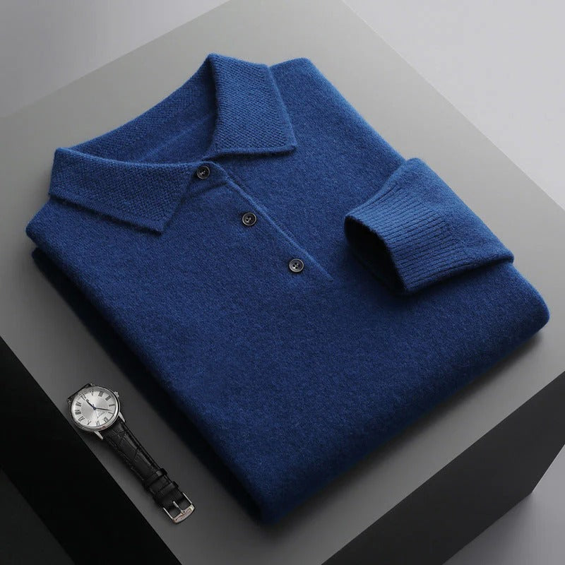 Luxurious Soft Wool Polo Shirt