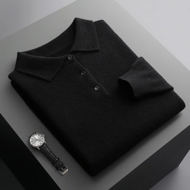 Luxurious Soft Wool Polo Shirt