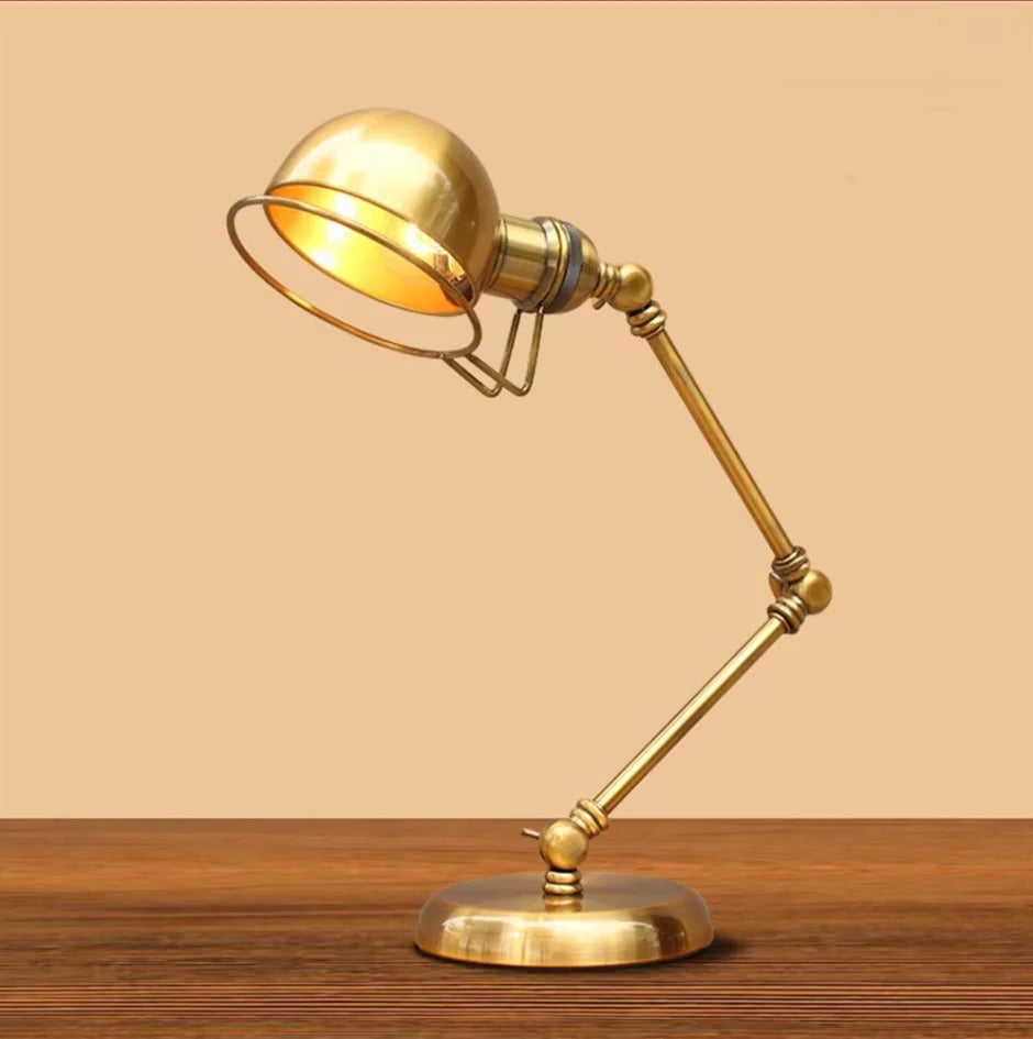 Vintage Style Bronze Swing Arm Desk Lamp