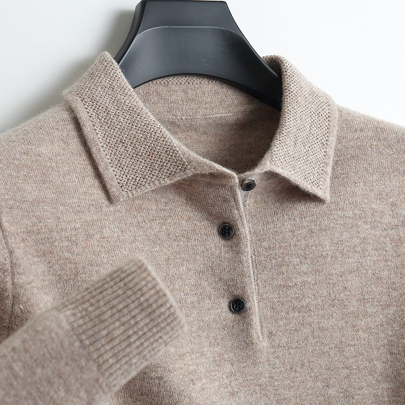 Luxurious Soft Wool Polo Shirt