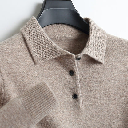 Luxurious Soft Wool Polo Shirt