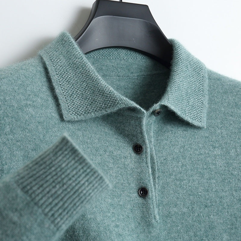 Luxurious Soft Wool Polo Shirt
