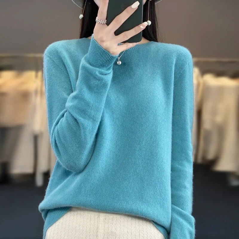 Pure Merino Wool Crew Neck Sweater