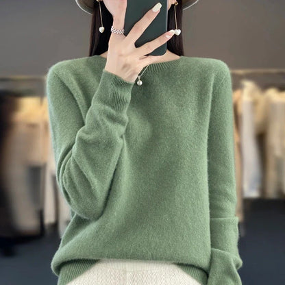 Pure Merino Wool Crew Neck Sweater