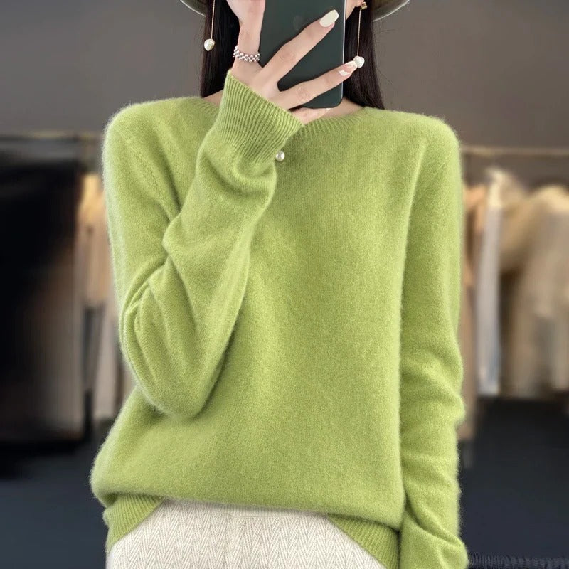 Pure Merino Wool Crew Neck Sweater