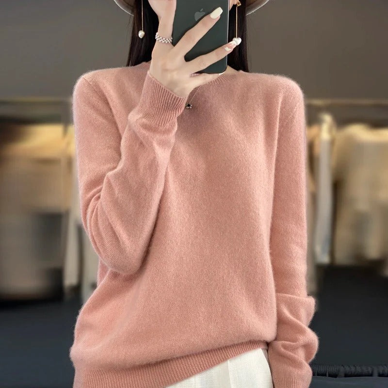 Pure Merino Wool Crew Neck Sweater