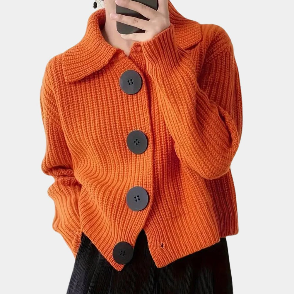 Classic Women's Open Front Cardigan - Hehif