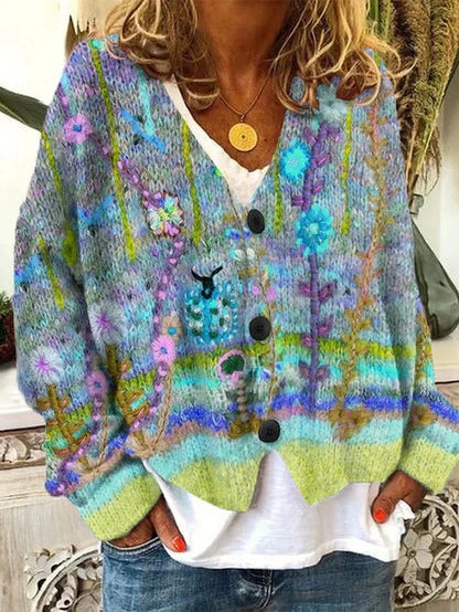 Classic Women's Knit Cardigan - Hehif
