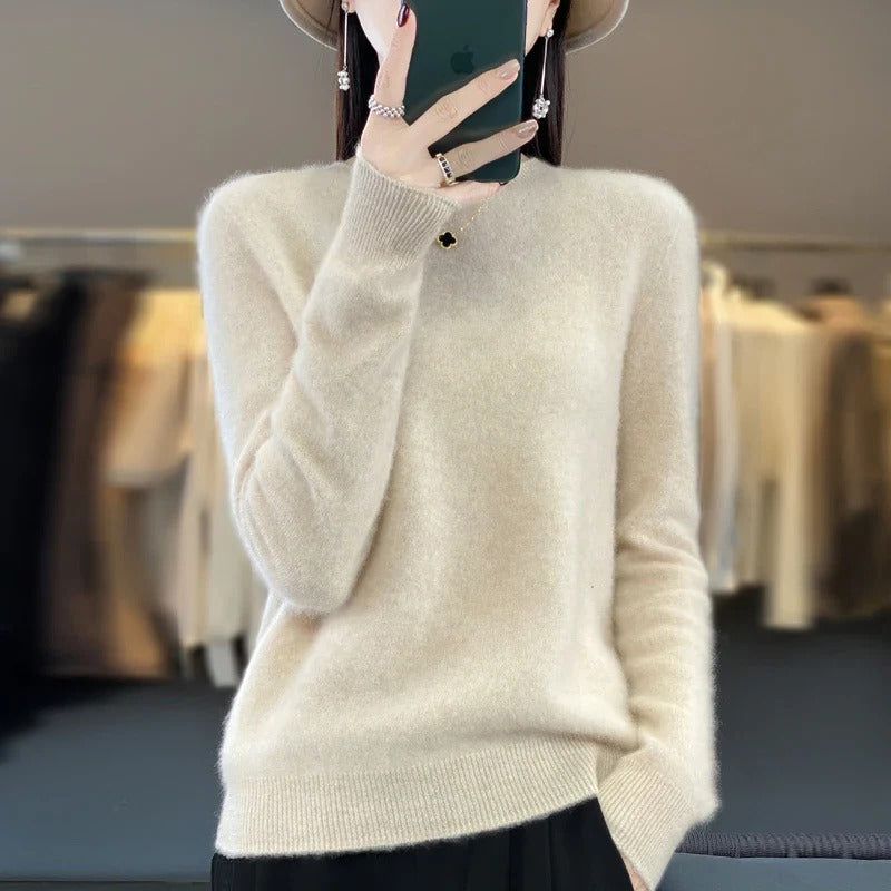 Pure Merino Wool Crew Neck Sweater