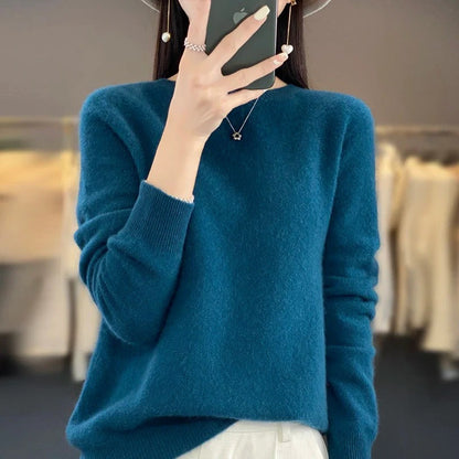 Pure Merino Wool Crew Neck Sweater