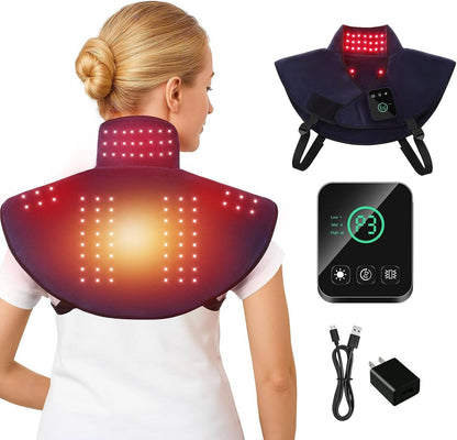 Wireless Heat Therapy Massage Wrap with Vibration - Hehif
