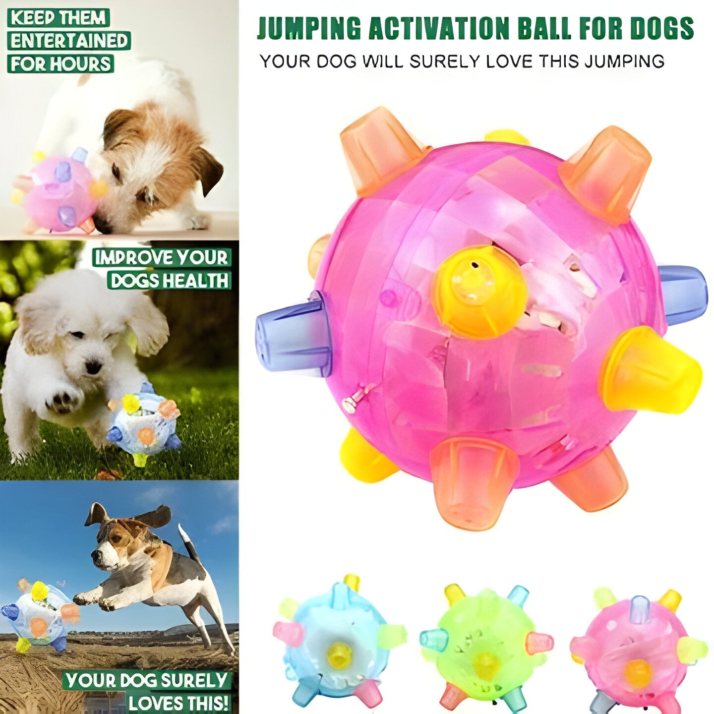 Bouncy Interactive Dog Play Ball