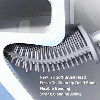 Compact Toilet Brush and Plunger Combo Set