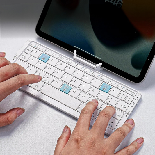 Portable Wireless Keyboard for Tablet with Stand - Hehif