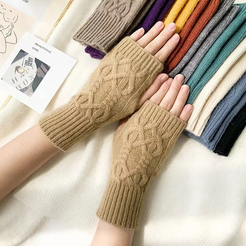 Warm Cozy Fingerless Winter Gloves
