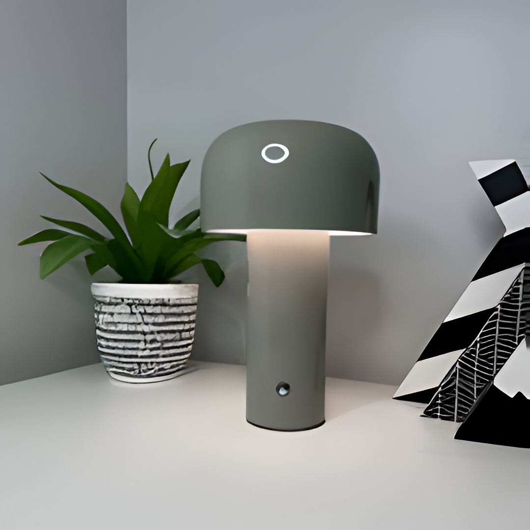 Elegant Wireless Mushroom Table Lamp