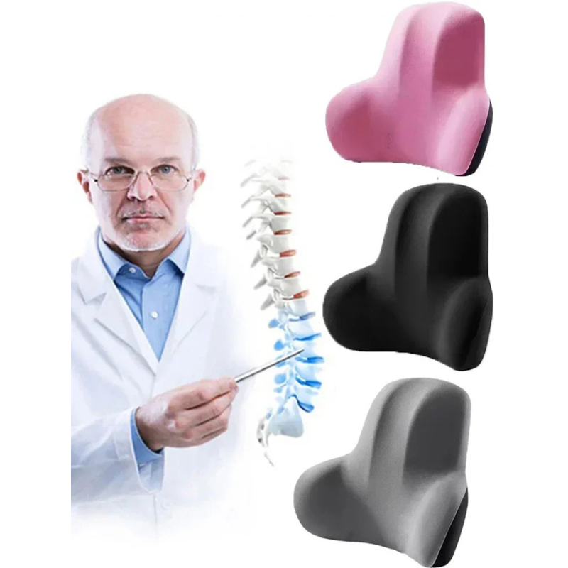 Contoured Back Support Memory Foam Cushion - Hehif