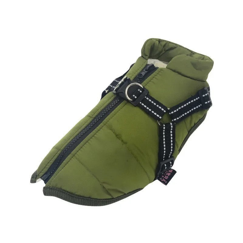 Waterproof Dog Coat with Integrated Harness