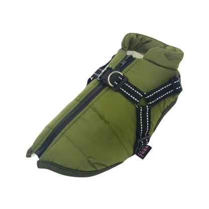 Waterproof Dog Coat with Integrated Harness