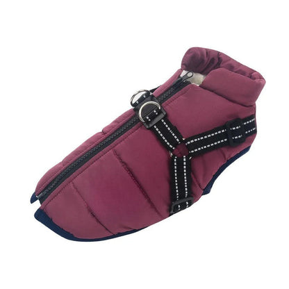 Waterproof Dog Coat with Integrated Harness