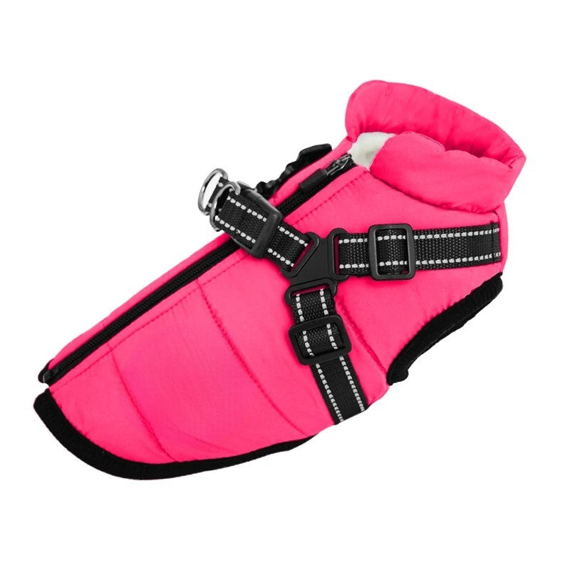 Waterproof Dog Coat with Integrated Harness