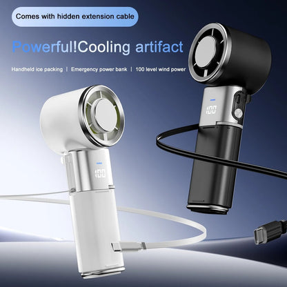 Compact Rechargeable Neck Fan with Folding Style