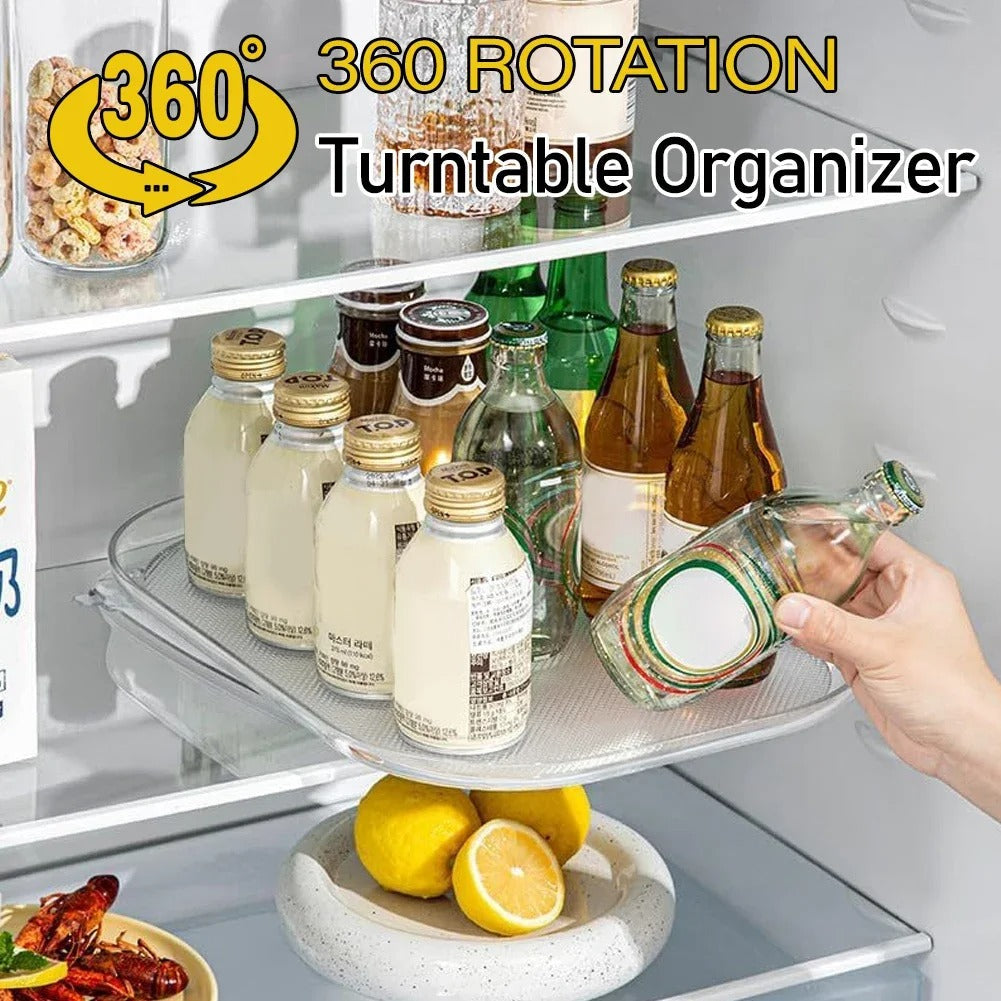Rotating Kitchen Storage Tray for Jars and Bottles