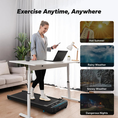 Space Saving Home Office Treadmill – Small Under Desk Walking Machine