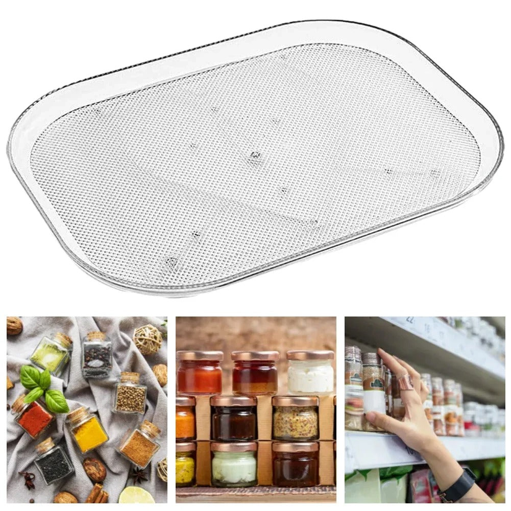 Rotating Kitchen Storage Tray for Jars and Bottles