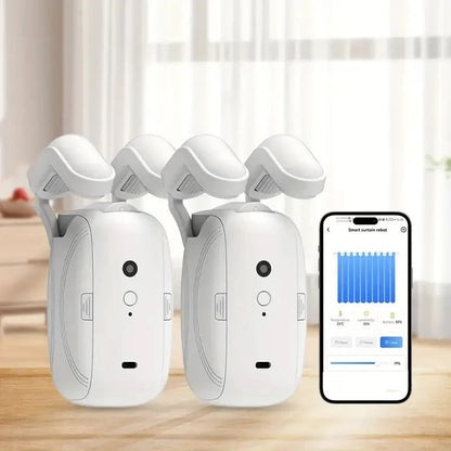 Smart Motorized Curtain Opener with Remote Control