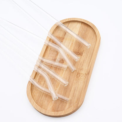 Premium Glass Straw Set - Reusable Eco Friendly Sipping Straws