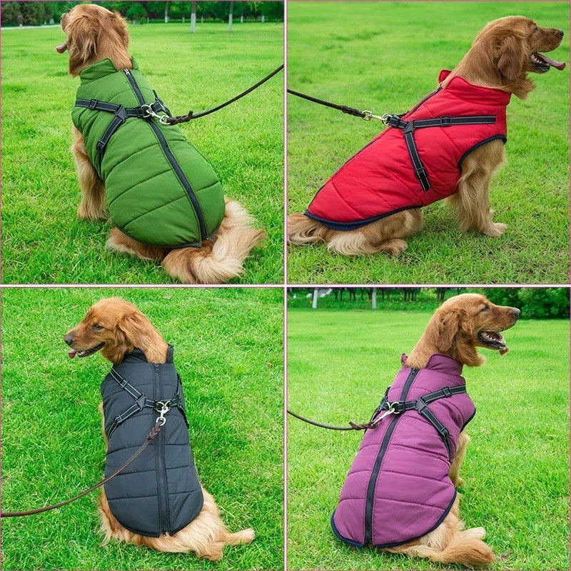 Waterproof Dog Coat with Integrated Harness