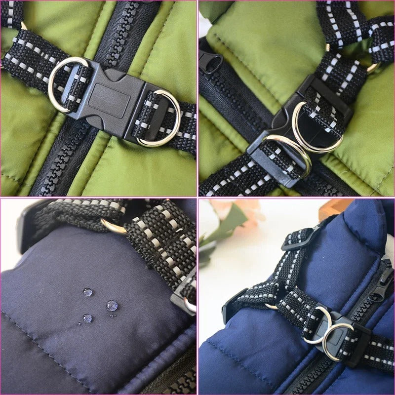 Waterproof Dog Coat with Integrated Harness