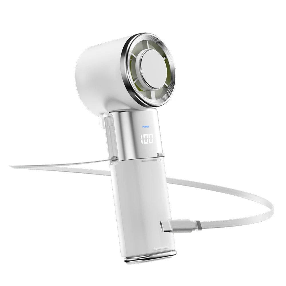 Compact Rechargeable Neck Fan with Folding Style