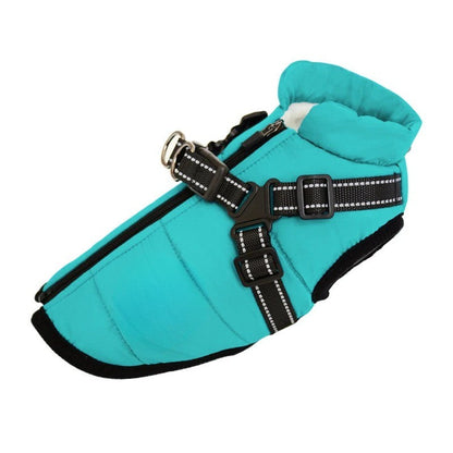 Waterproof Dog Coat with Integrated Harness