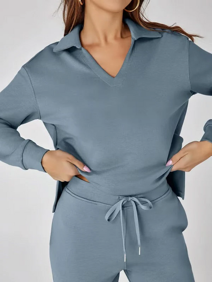 Relaxed Fit 2 Piece Long Sleeve Outfit