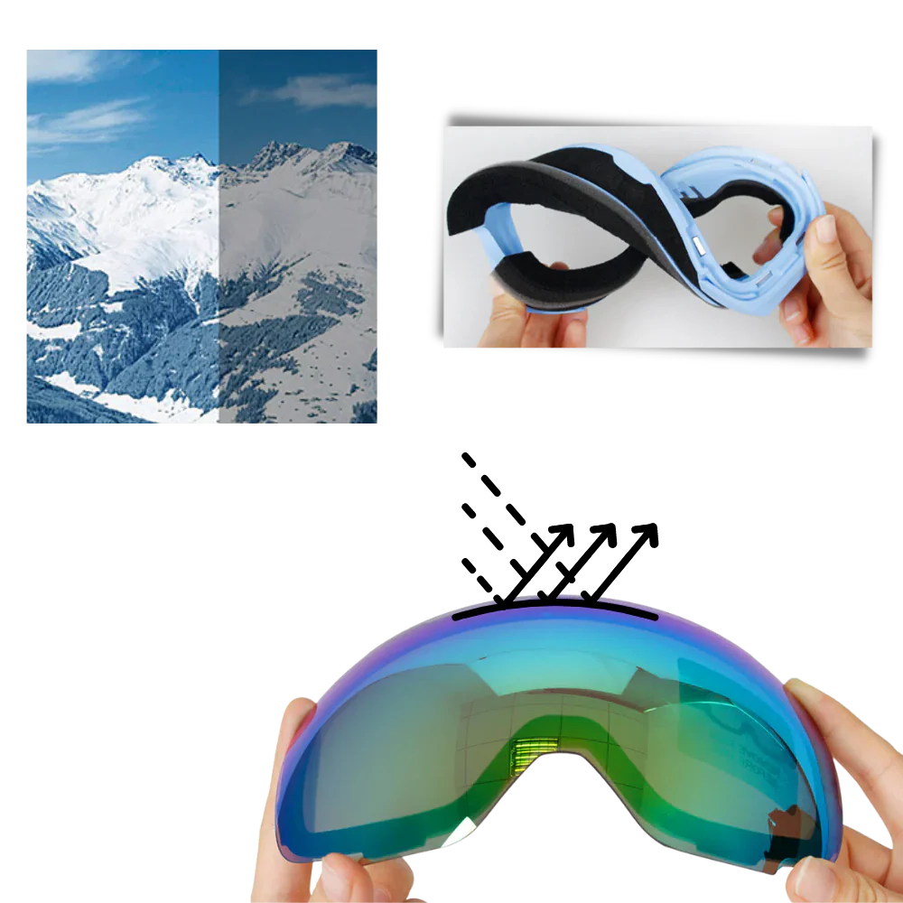 Winter Sports Goggles with Extra Lenses