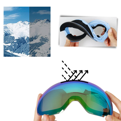 Winter Sports Goggles with Extra Lenses