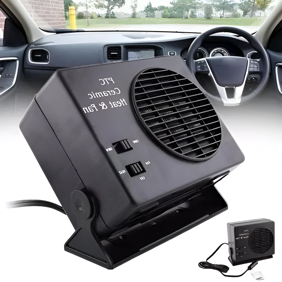 Compact 12V Portable Ceramic Car Heater 300W