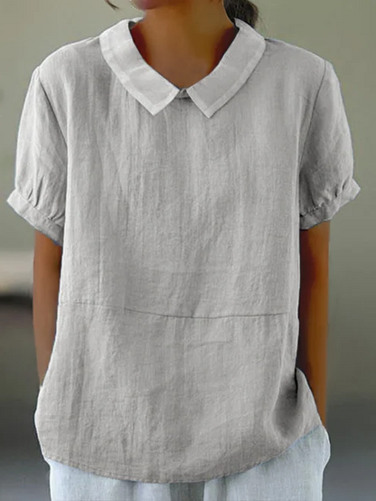 Classic Natural Fiber Blouse