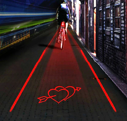 Bright Bike Laser Safety Lights - Hehif