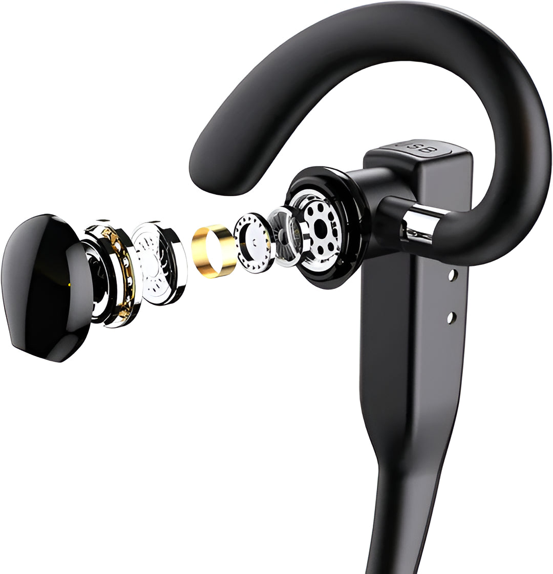 Wireless Bluetooth Trucker Headset with Dual Mics