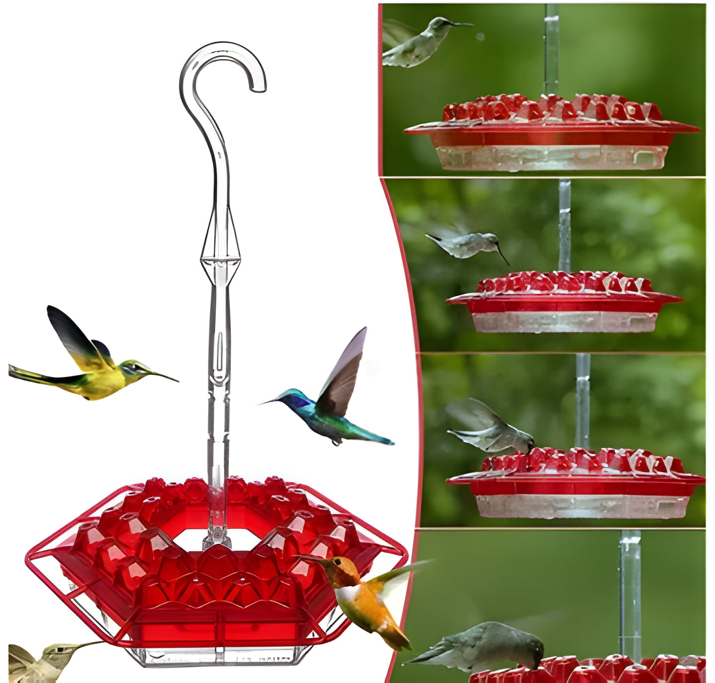 Squirrel Resistant Bird Feeder Hanging Outdoor Feeder