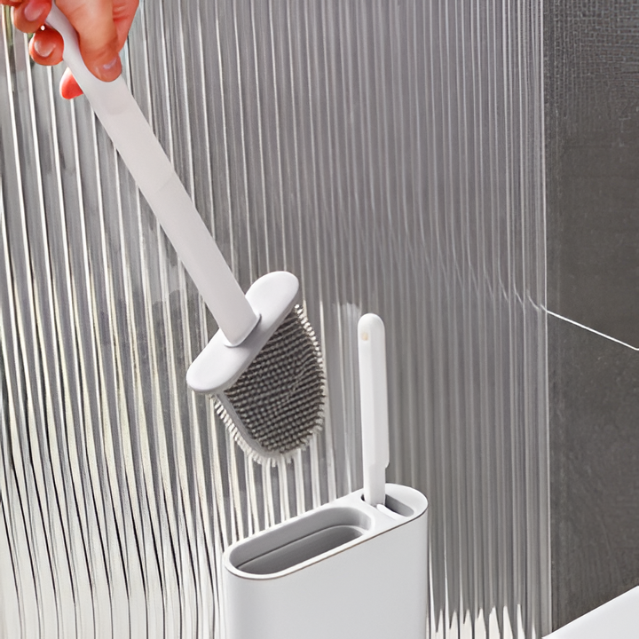 Compact Toilet Brush and Plunger Combo Set